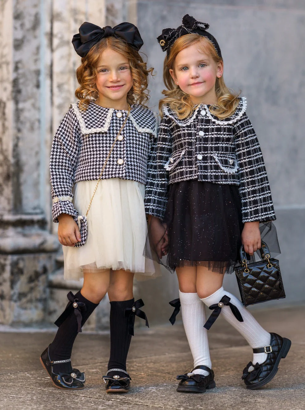 My Classy Girl Black Houndstooth Blazer and Dress Set - Image 6