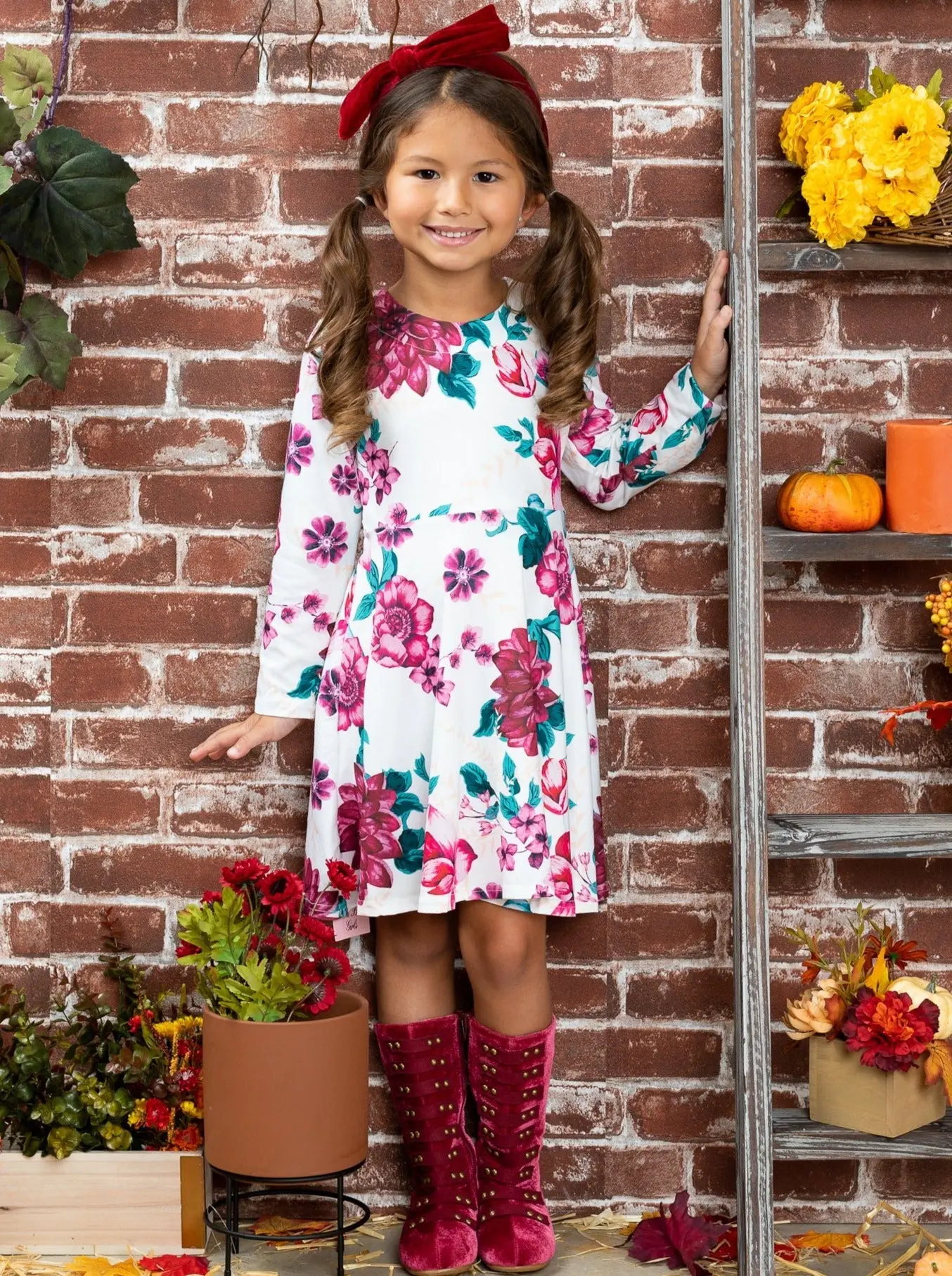 Flower Power Pleated Dress - Image 5