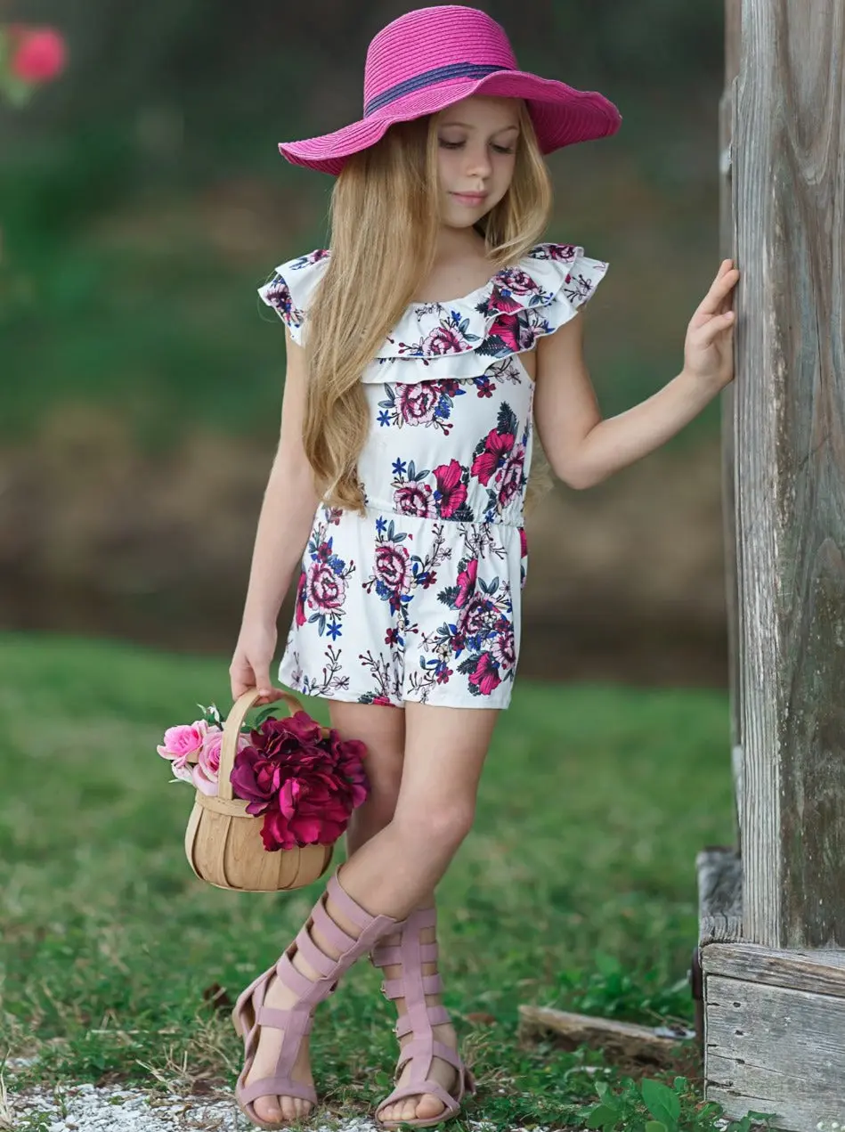 Mia Rose Ruffle Bib Romper - Image 4