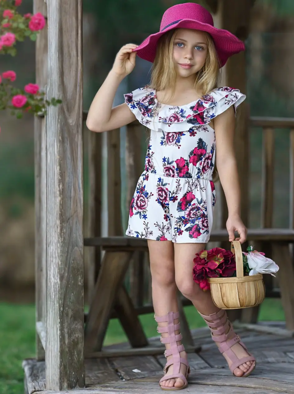 Mia Rose Ruffle Bib Romper - Image 6